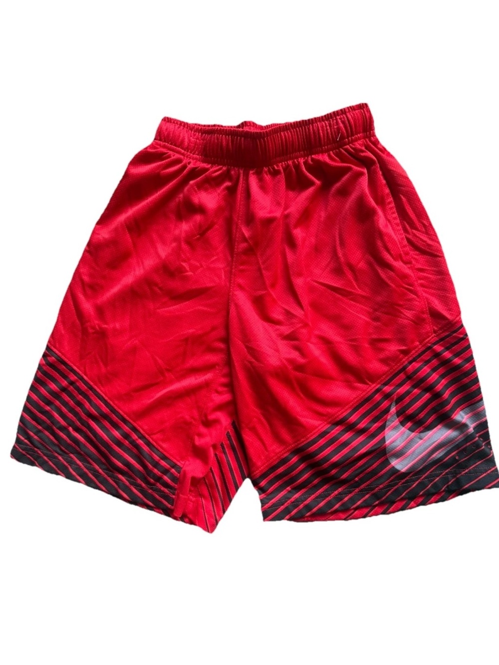 Nike Elite Dri-Fit Big Boy’s S Red Black Athletic Mesh Basketball Shorts VGUC